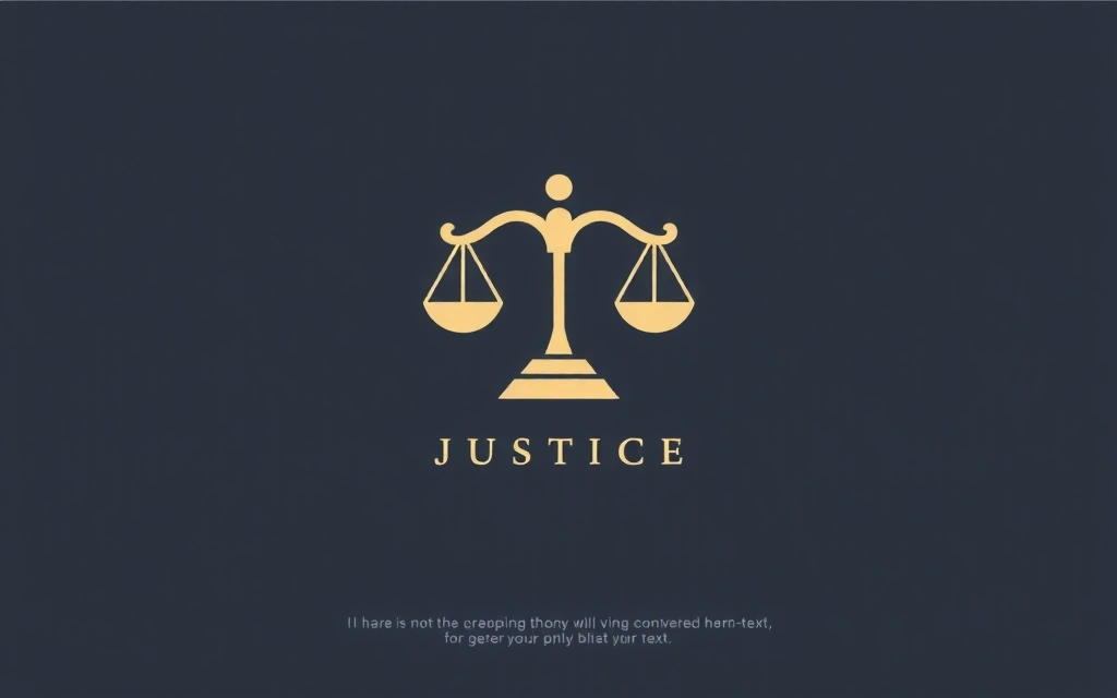 Simbolo astratto di giustizia o bilancia con elementi grafici